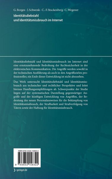 Produktbild: Identit&auml;tsdiebstahl und Identit&auml;tsmissbrauch im Internet