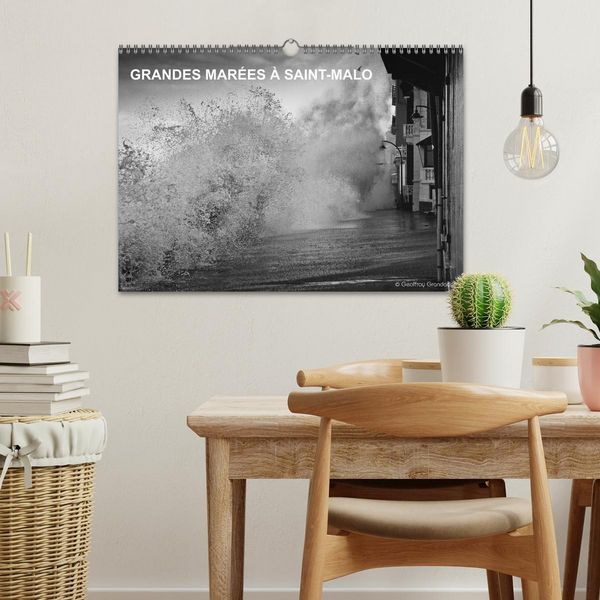 Produktbild: GRANDES MAR&Eacute;ES &Agrave; SAINT-MALO (Calendrier mural 2026 DIN A3 vertical), CALVENDO calendrier mensuel