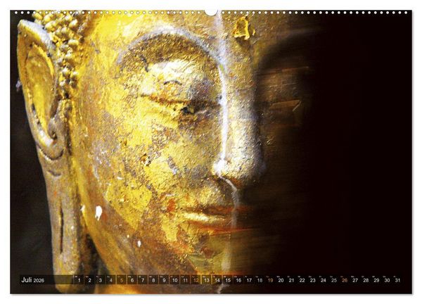 Produktbild: Buddhas tief im Fels (Wandkalender 2026 DIN A2 quer), CALVENDO Monatskalender