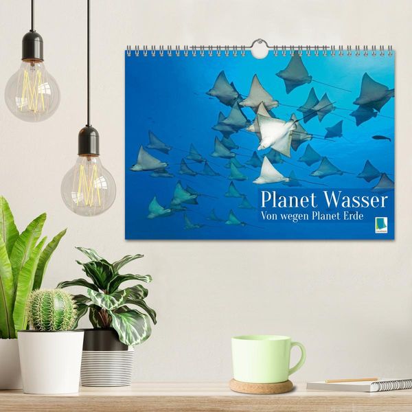 Produktbild: Planet Wasser: Von wegen Planet Erde (Wandkalender 2026 DIN A4 quer), CALVENDO Monatskalender