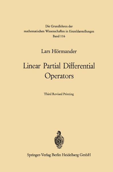 Produktbild: Linear Partial Differential Operators