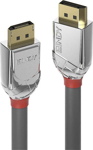 Produktbild: LINDY DisplayPort Anschlusskabel DisplayPort Stecker, DisplayPort Stecker 0.50 m Grau 36300 DisplayPort-Kabel