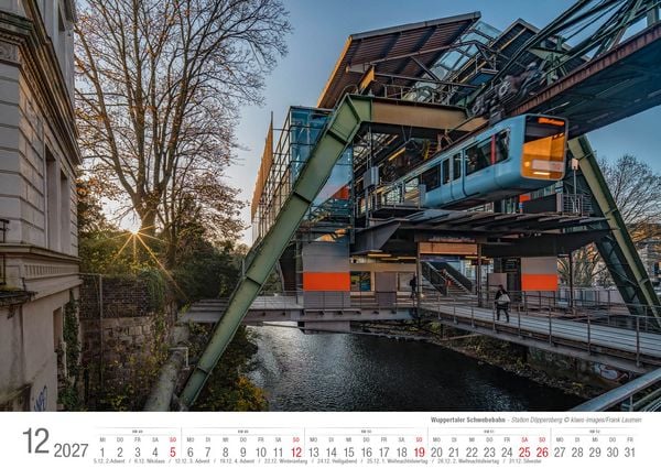 Produktbild: Wuppertaler Schwebebahn 2027 Bildkalender A3 Spiralbindung