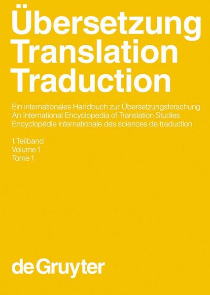 Produktbild: &Uuml;bersetzung - Translation - Traduction. 1. Teilband