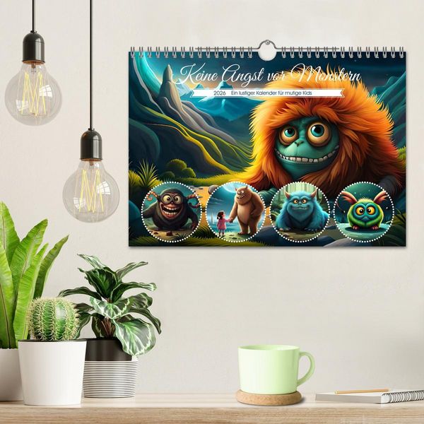 Produktbild: Keine Angst vor Monstern (Wandkalender 2026 DIN A4 quer), CALVENDO Monatskalender