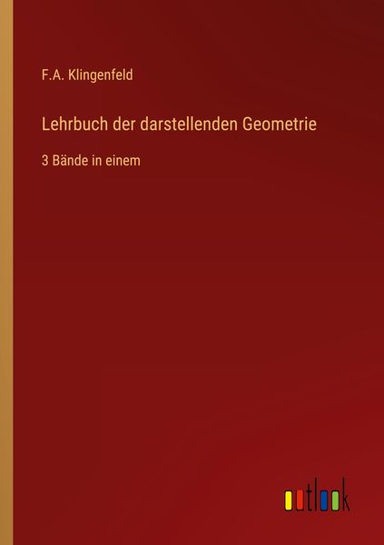 Produktbild: Lehrbuch der darstellenden Geometrie