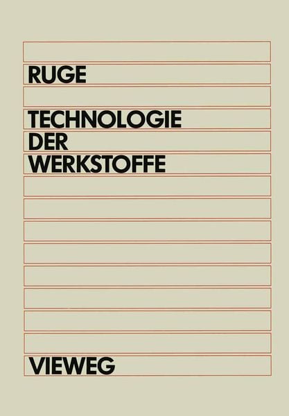 Produktbild: Technologie der Werkstoffe