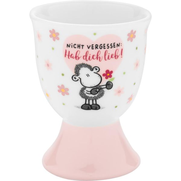 Eierbecher-Set Motiv 'Nicht vergessen: Hab Dich lieb!'
