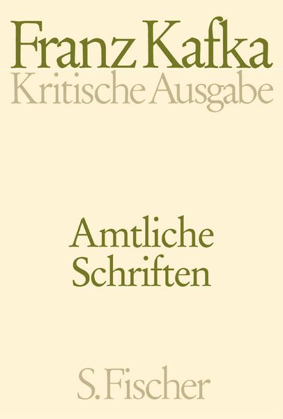 Produktbild: Amtliche Schriften. Kritische Ausgabe