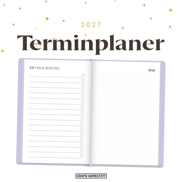 Produktbild: Terminplaner Lederlook 2027 Lavender