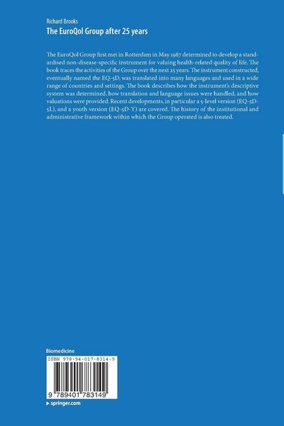 Produktbild: The EuroQol Group after 25 years