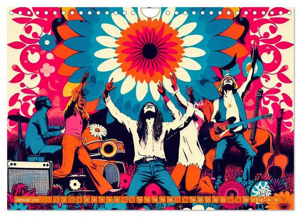 Produktbild: Psychodelic Art (Wandkalender 2026 DIN A4 quer), CALVENDO Monatskalender