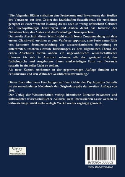 Produktbild: Neue Forschungen auf dem Gebiet der Psychopathia Sexualis