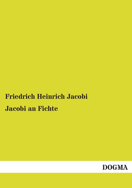 Produktbild: Jacobi an Fichte