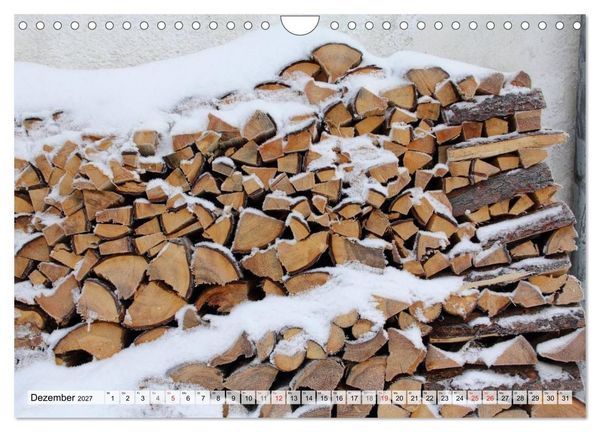 Produktbild: HOLZ - Stapel und St&auml;mme (Wandkalender 2027 DIN A4 quer), CALVENDO Monatskalender