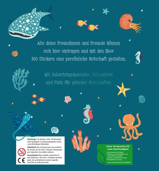 Produktbild: Alle meine Freunde &ndash; Meer | Mit &uuml;ber 300 Stickern