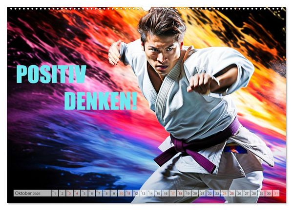 Produktbild: Judo und Motivation (hochwertiger Premium Wandkalender 2026 DIN A2 quer), Kunstdruck in Hochglanz