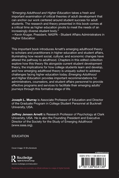 Produktbild: Emerging Adulthood and Higher Education