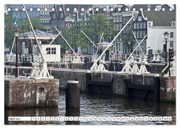 Produktbild: Amsterdam - Momente einer Reise (Tischkalender 2027 DIN A5 quer), CALVENDO Monatskalender