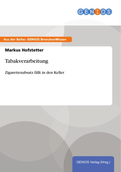 Produktbild: Tabakverarbeitung