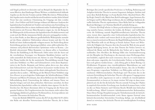 Produktbild: Zeitschrift f&uuml;r kritische Theorie / Zeitschrift f&uuml;r kritische Theorie, Heft 60/61 (2025)