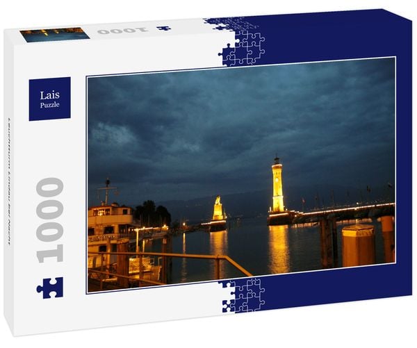 Produktbild: Lais Puzzle Leuchtturm Lindau bei Nacht 1000 Teile