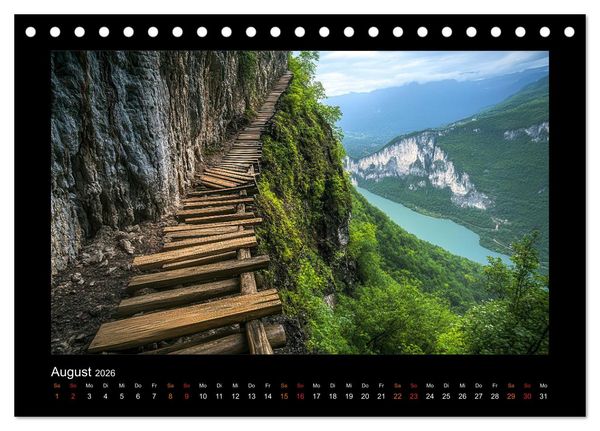 Produktbild: Abenteuerliche Wege (Tischkalender 2026 DIN A5 quer), CALVENDO Monatskalender