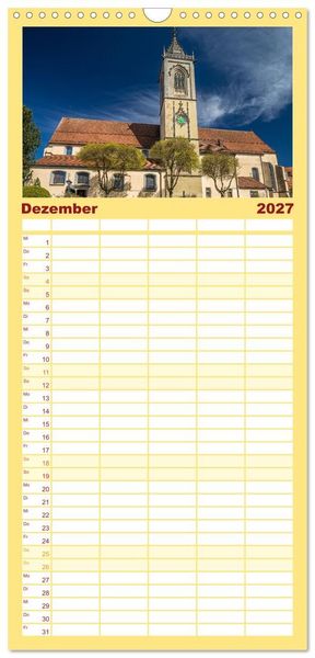 Produktbild: Familienplaner 2027 - Pfullendorf - die Perle im Linzgau mit 5 Spalten (Wandkalender, 21 x 45 cm) CALVENDO