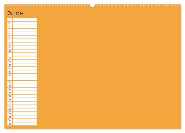 Produktbild: Bunter Bastelkalender (Wandkalender 2026 DIN A2 quer), CALVENDO Monatskalender