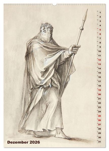 Produktbild: Jesus und die zw&ouml;lf Apostel (hochwertiger Premium Wandkalender 2026 DIN A2 hoch), Kunstdruck in Hochglanz