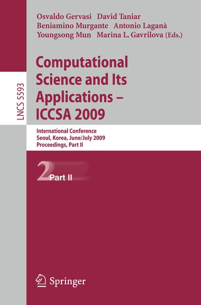 Produktbild: Computational Science and Its Applications &ndash; ICCSA 2009