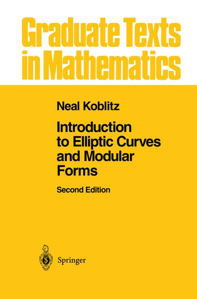 Produktbild: Introduction to Elliptic Curves and Modular Forms