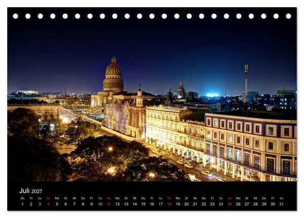 Produktbild: Havanna - Ansichten einer bemerkenswerten Stadt (Tischkalender 2027 DIN A5 quer), CALVENDO Monatskalender