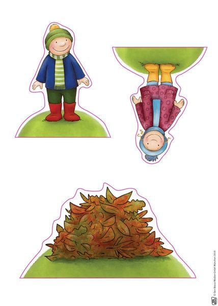 Produktbild: Emma und Paul erleben den Herbst. Erz&auml;hlschienen-Figurenset