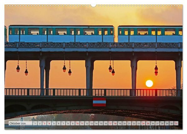 Produktbild: U-Bahn - Szenen an U-Bahnstationen in Europa und New York (Wandkalender 2026 DIN A2 quer), CALVENDO Monatskalender