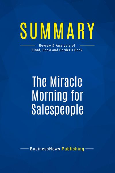 Produktbild: Summary: The Miracle Morning for Salespeople