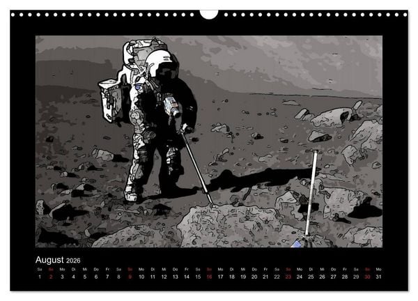 Produktbild: Landing On The Moon Like A Cartoon (Wandkalender 2026 DIN A3 quer), CALVENDO Monatskalender