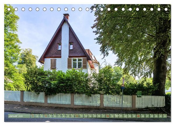 Produktbild: Die Villenkolonie in Buchschlag (Tischkalender 2026 DIN A5 quer), CALVENDO Monatskalender