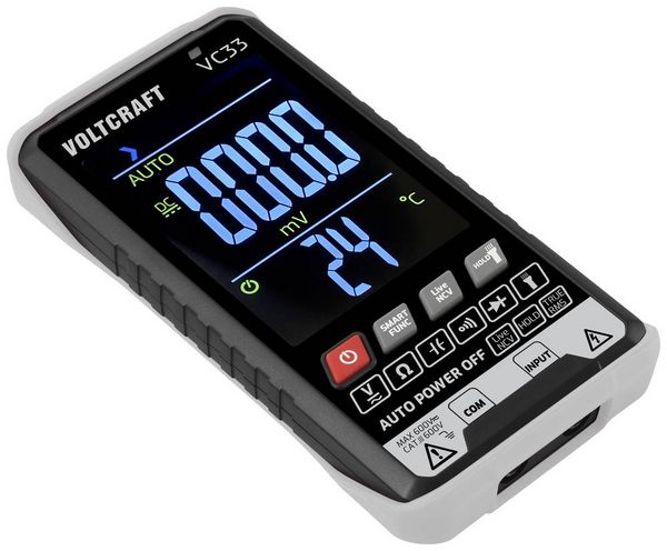 Produktbild: VOLTCRAFT VC33 Hand-Multimeter digital CAT III 600V Anzeige (Counts): 5999