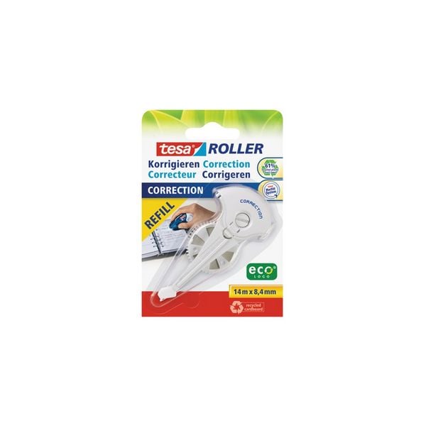 Produktbild: TESA&reg; Korrekturroller ecoLogo&reg;, 8,4 mm x 14 m Refill Blister
