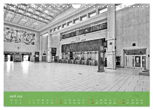 Produktbild: Bruxelles en confinement (Calendrier mural 2026 DIN A4 vertical), CALVENDO calendrier mensuel