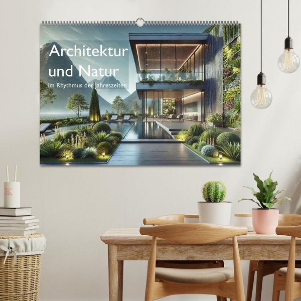 Produktbild: Architektur und Natur im Rhythmus der Jahreszeiten (Wandkalender 2026 DIN A2 quer), CALVENDO Monatskalender