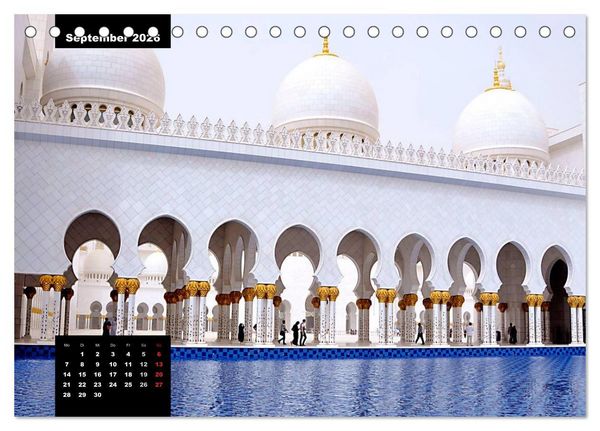 Produktbild: Architektur - Bauwerke mit k&uuml;nstlerischer Gestaltung (Tischkalender 2026 DIN A5 quer), CALVENDO Monatskalender