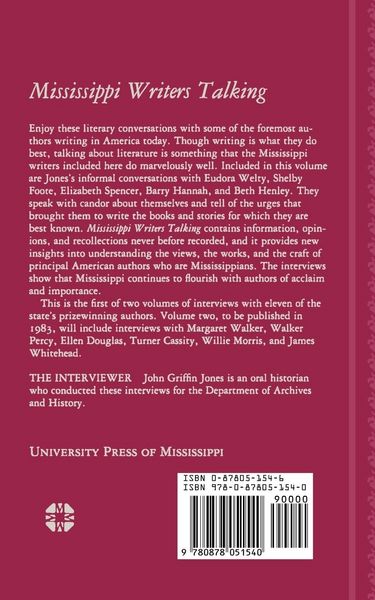 Produktbild: Mississippi Writers Talking