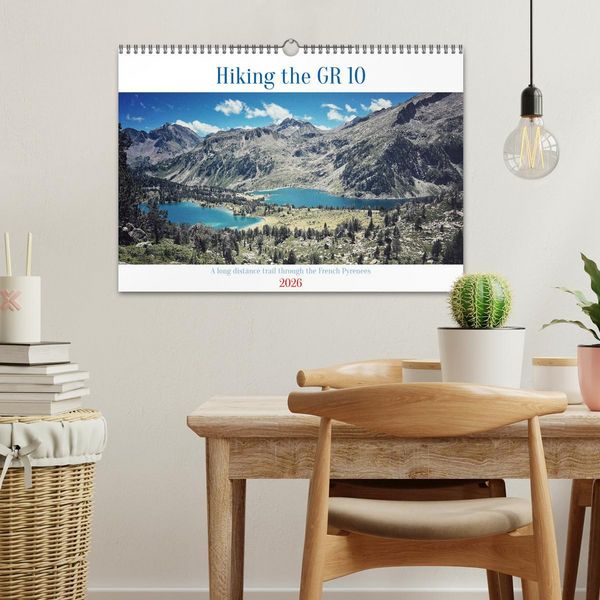 Produktbild: Hiking the GR 10 A long distance trail through the French Pyrenees (Wall Calendar 2026 DIN A3 landscape), CALVENDO 12 Month Wall Calendar