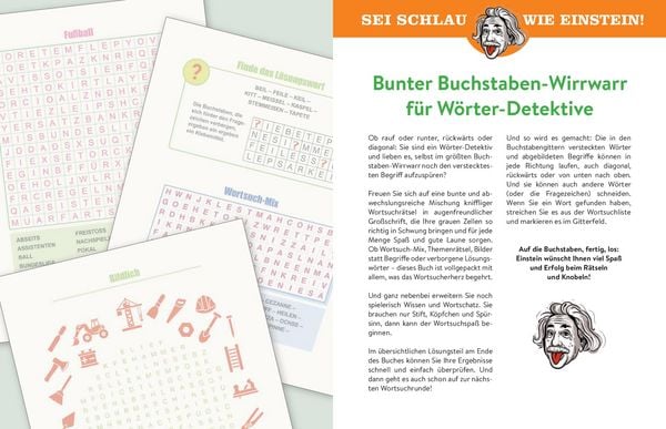 Produktbild: Sei schlau wie Einstein! - Wortsuchr&auml;tsel in Gro&szlig;schrift
