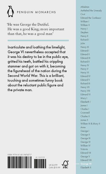 Produktbild: George VI (Penguin Monarchs)