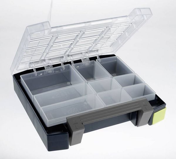 Produktbild: raaco Boxxser 55 4x4-9 Sortimentskoffer (B x H x T) 241 x 55 x 225 mm Anzahl F&auml;cher: 9 Inhalt 1 St.