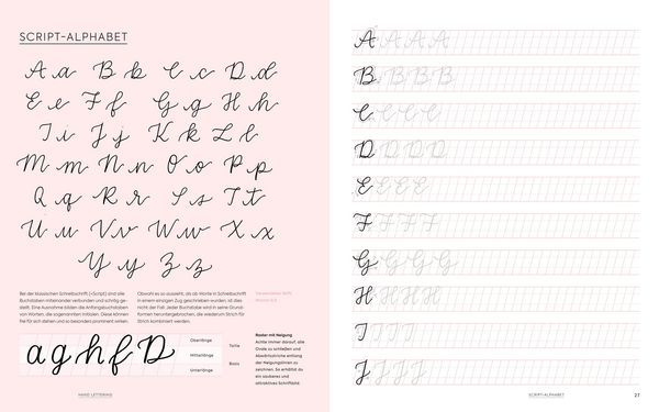 Produktbild: Handlettering Alphabete &ndash; Das &Uuml;bungsheft mit original Tombow ABT Dual Brush Pen
