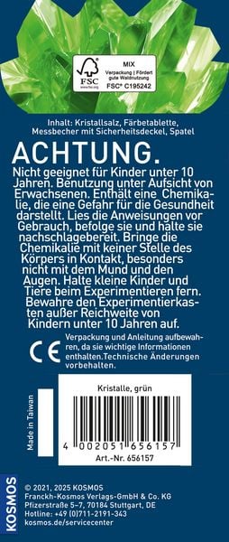 Produktbild: Gr&uuml;ne Kristalle selbst z&uuml;chten